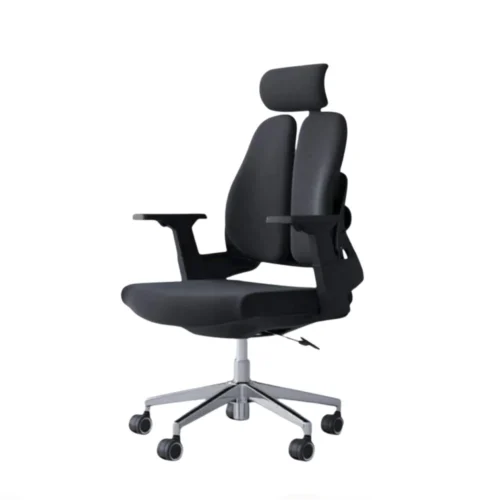 Ergonomic Office Chair with Headrest Black CK 06 1