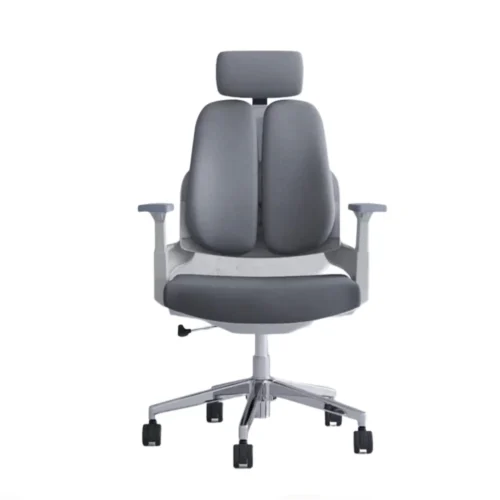 Ergonomic Office Chair with Headrest Grey CK 06 3